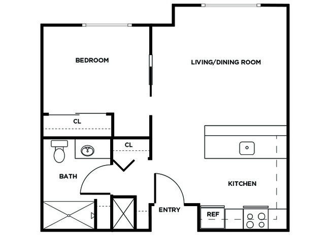 Floorplan - Ballinger Court Senior Affordable Apartments