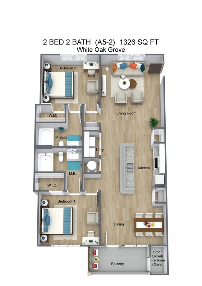 Floorplan - White Oak Grove Apartments