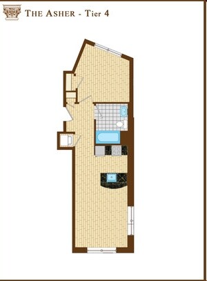 1BR/1BA - The Asher