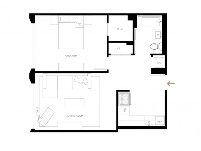 1 bed 1 bath A14-R - The Chelsea