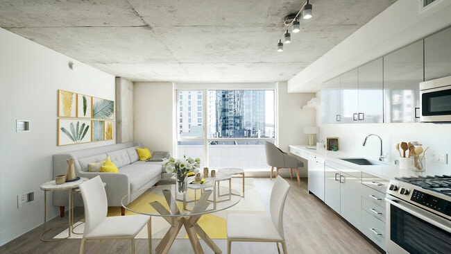 Light-filled homes with stunning downtown views, gas cooking and built-in workspaces - Modera Rincon Hill