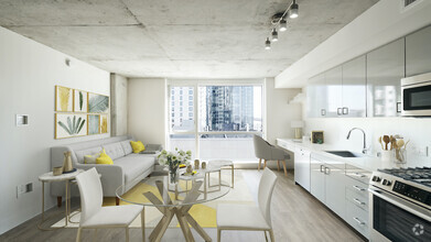 Light-filled homes with stunning downtown views, gas cooking and built-in workspaces - Modera Rincon Hill