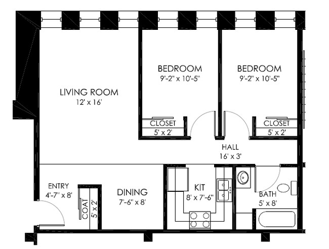 Floorplan - Carnegie Place Apartments