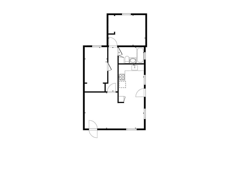 Floor plan including 690 Sq Ft of home! - 755 19th St