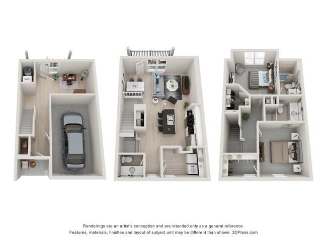 Floorplan - The Strand at Beulah Townhomes