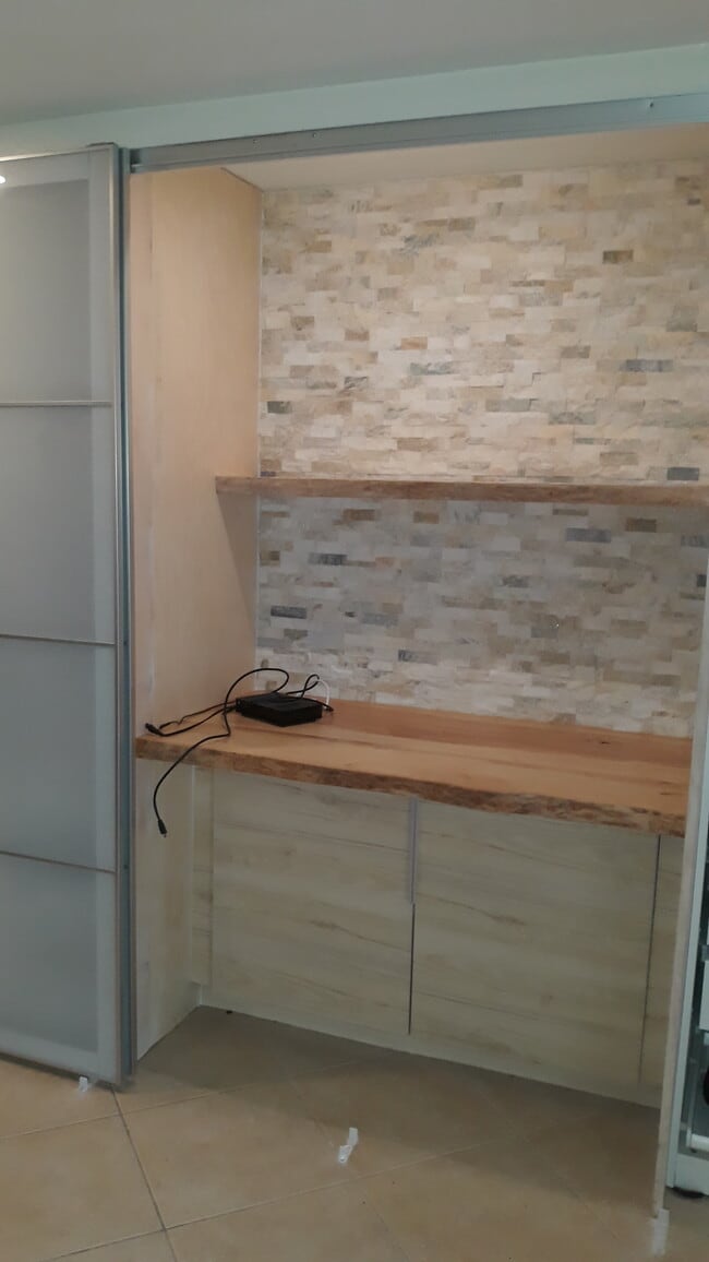 Desk area with storage underneath - 441 N Harbor City Blvd