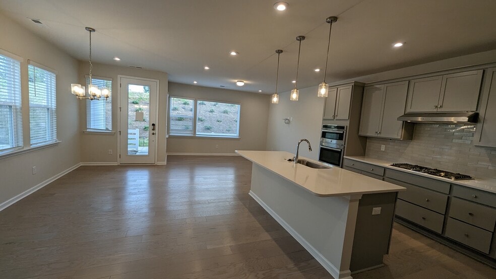 Kitchen and front door view - 1276 Brawley School Rd