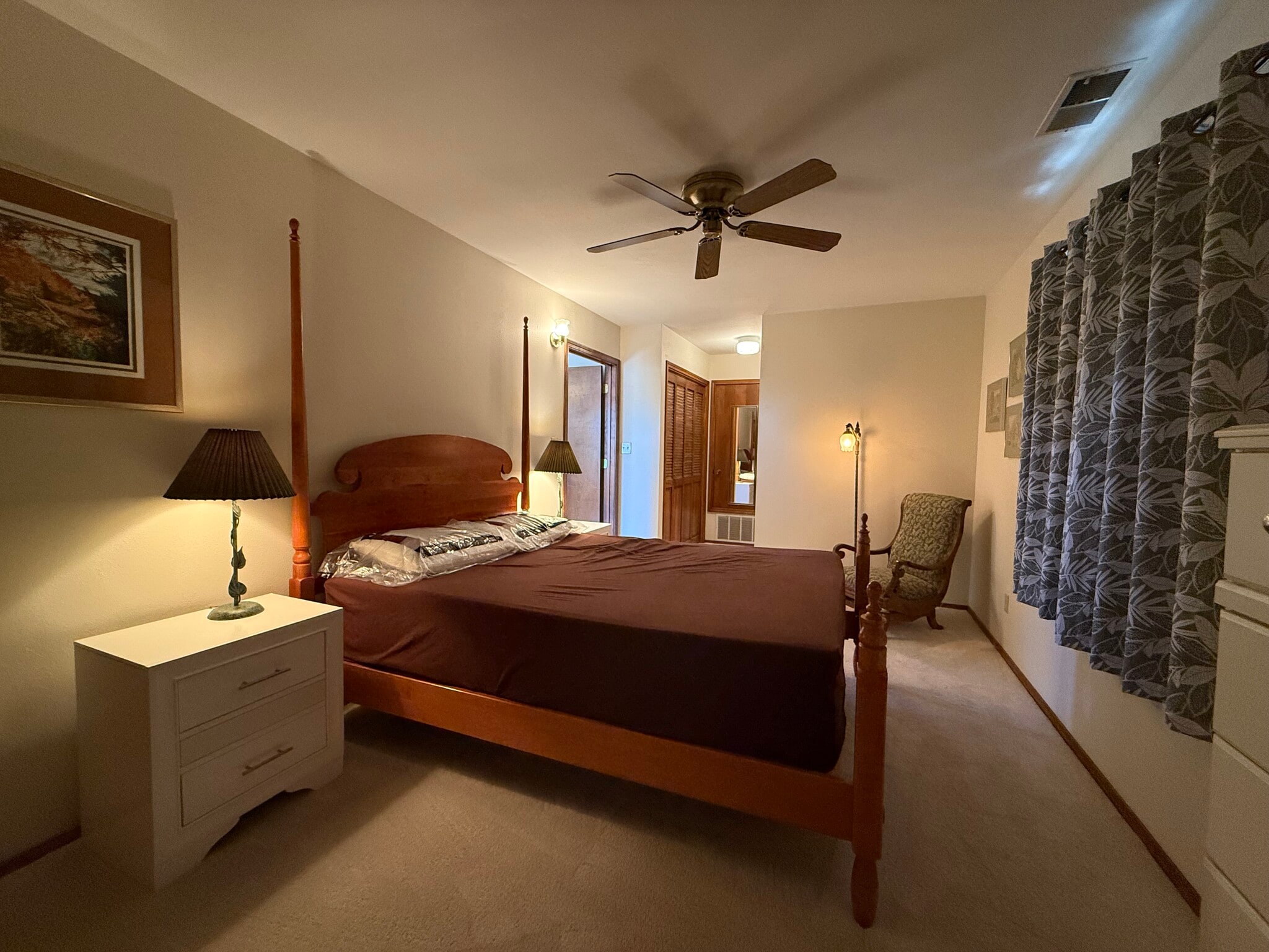 Shades & curtains in the bedroom - 2715 Sheridan St NW