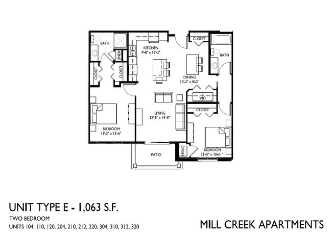 Floorplan - Mill Creek Apartments