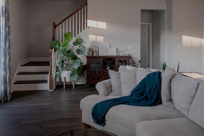 View of stairs & door to downstairs master - 8079 Ronda Drive