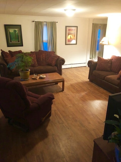 Plenty of natural light with 4 windows in the living room! - 17 Hanson St