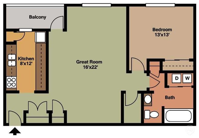 Floorplan - Honeytree Apartments