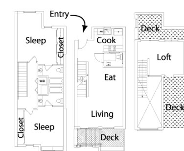 2BR/2.5BA - Temescal Place
