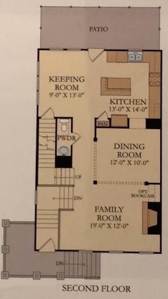 Second Floor Plan - 1952 Bainbridge Ln