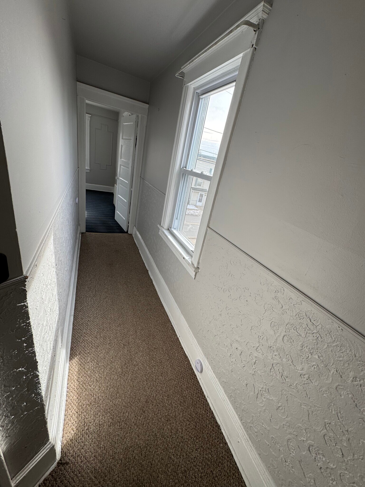 hallway from bedroom door to living room - 306 W Camplain Rd