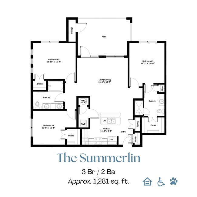 3 Bed | 2 Bath - The Manchester Apartments