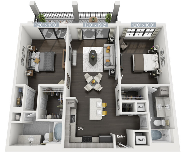 Floorplan - Avalon 850 Boca