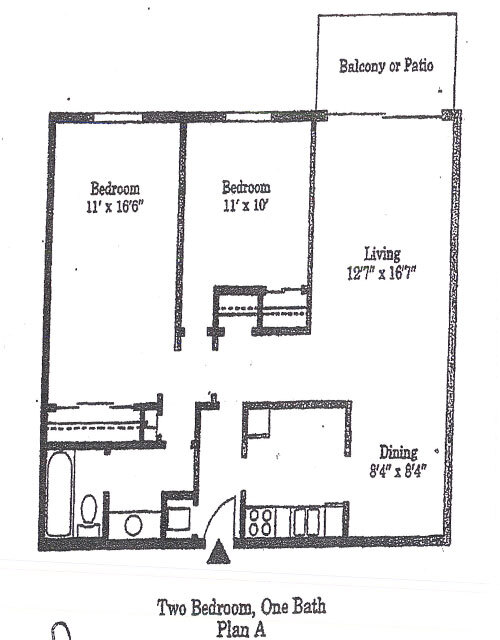 Floorplan - Versailles Place Apartments