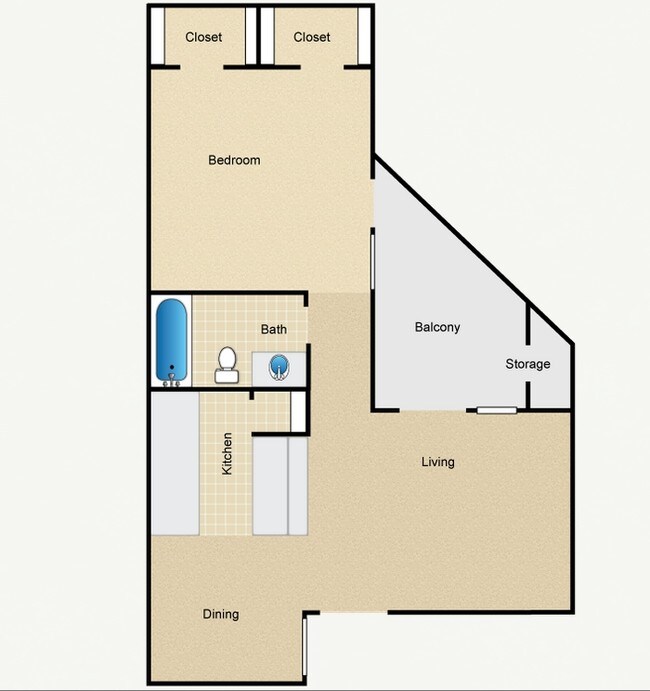 Ash-A2 607 sq ft SECOND FLOOR - The Park At Deerbrook