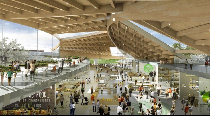 Rendering of soon to come RFK Open Air Farmers Market. Only steps away.. - 853 19th Street Northeast