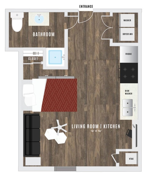 The Studio (ADA Compliant)- 409 sqft - Atmosphere Tempe