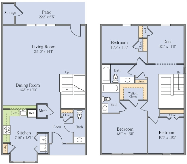 3BR/2.5BA - England Run Townhomes