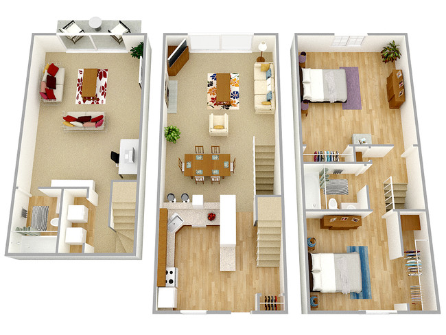 Floorplan - Ivy Gates Townhomes