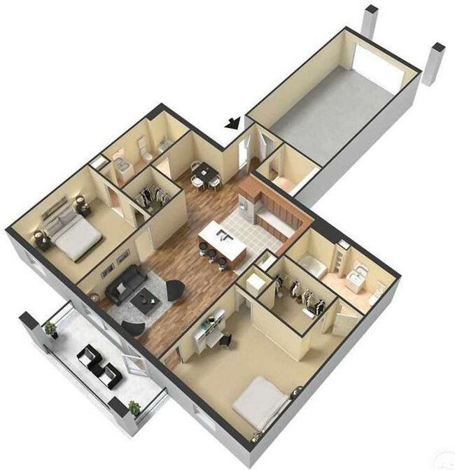 Floorplan - Meridian Park Apartments