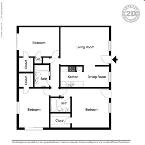 3BR/2BA - Hurst Gardens