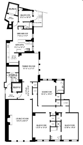 4BR/3BA-Style B - 3240 North Lake Shore Drive