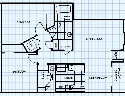 Plan 3 - Sunny Creek Apartments