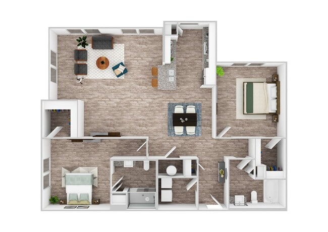 2 Bedroom | 2 Bath | 1389 SF - Cyan Craig Ranch Apartments