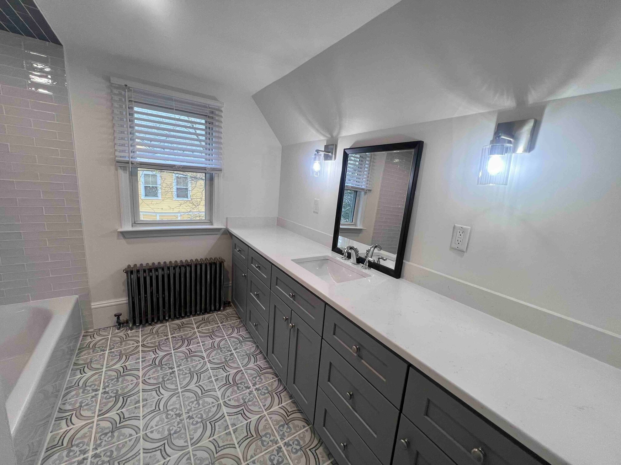 Renovated Full Bathroom - 61 Wollaston Ave