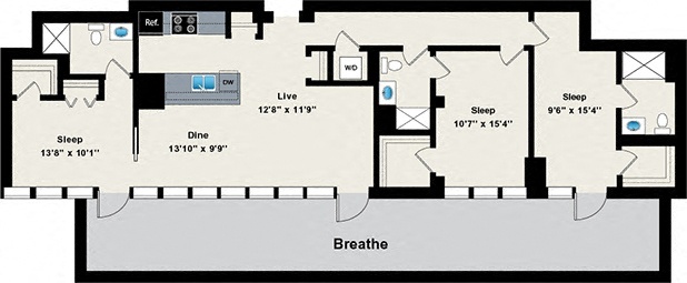 Floorplan - Reside on Green Street