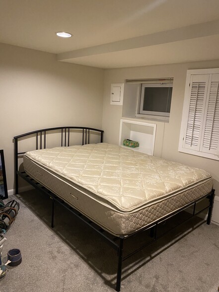 Queen size bed frame and mattress available to keep in the apartment if desired - 2608 Garfield St NW