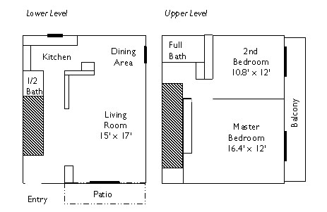 2BR/1.5BA - Village Townhomes Apartments