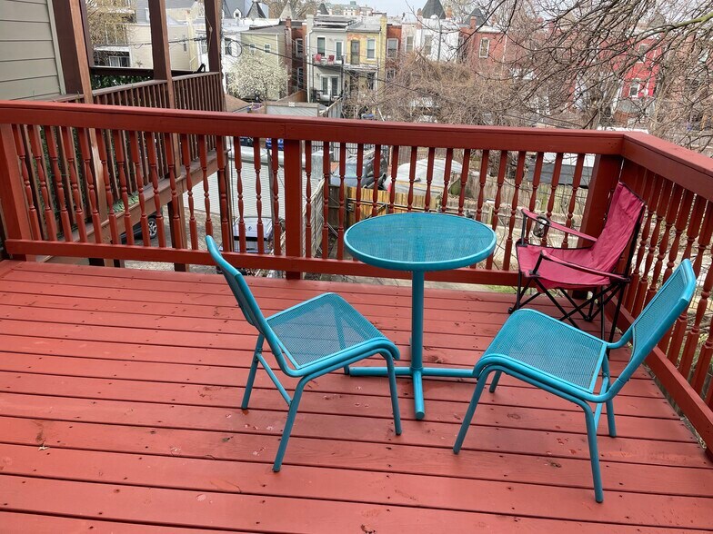 Deck off room Room #3 - 3626 10th St NW