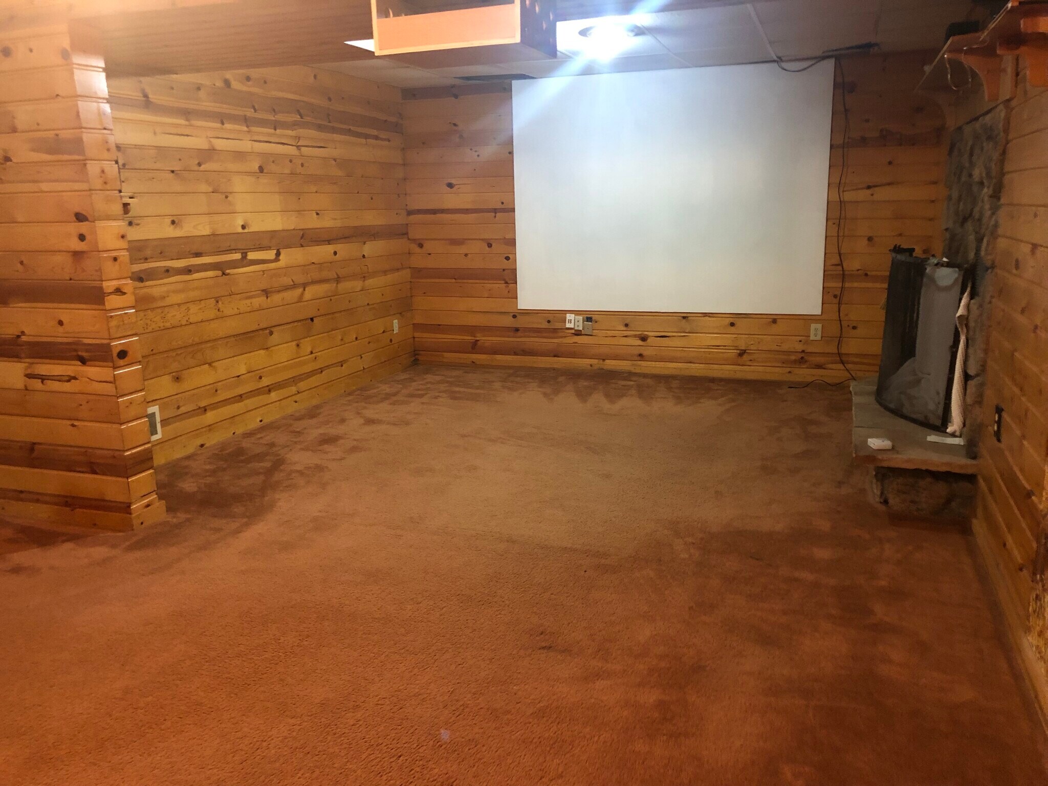Basement large screen - 23260 Bridgestone Rd NW