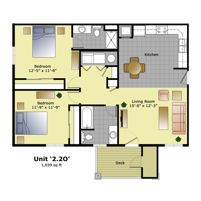 Floorplan - Ridgewood Hills Apartments