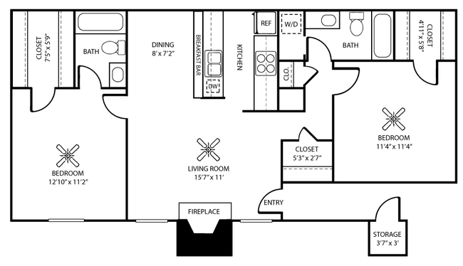 2BR2BTH950.png - 23Hundred Apartments