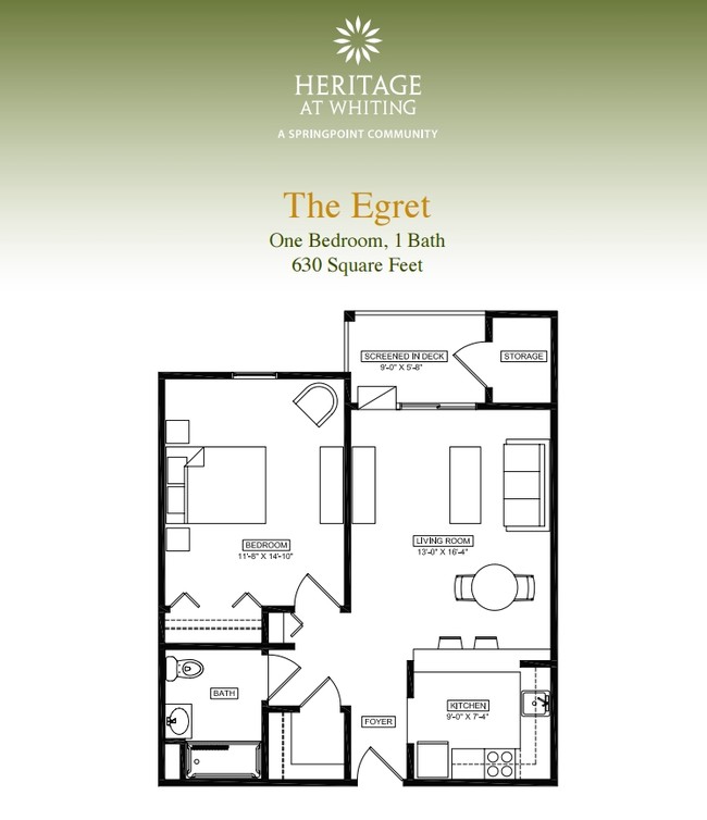 Floorplan - Heritage at Whiting - 55 and Older Community