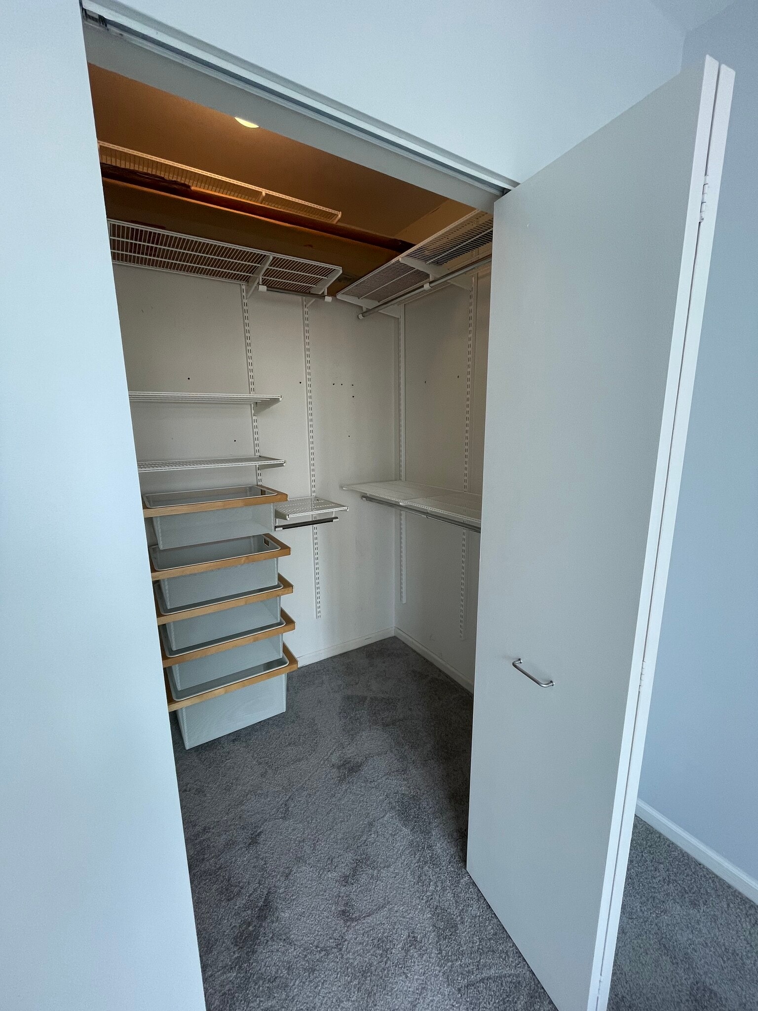 Walk in closet with organizers - 600 N Dearborn St