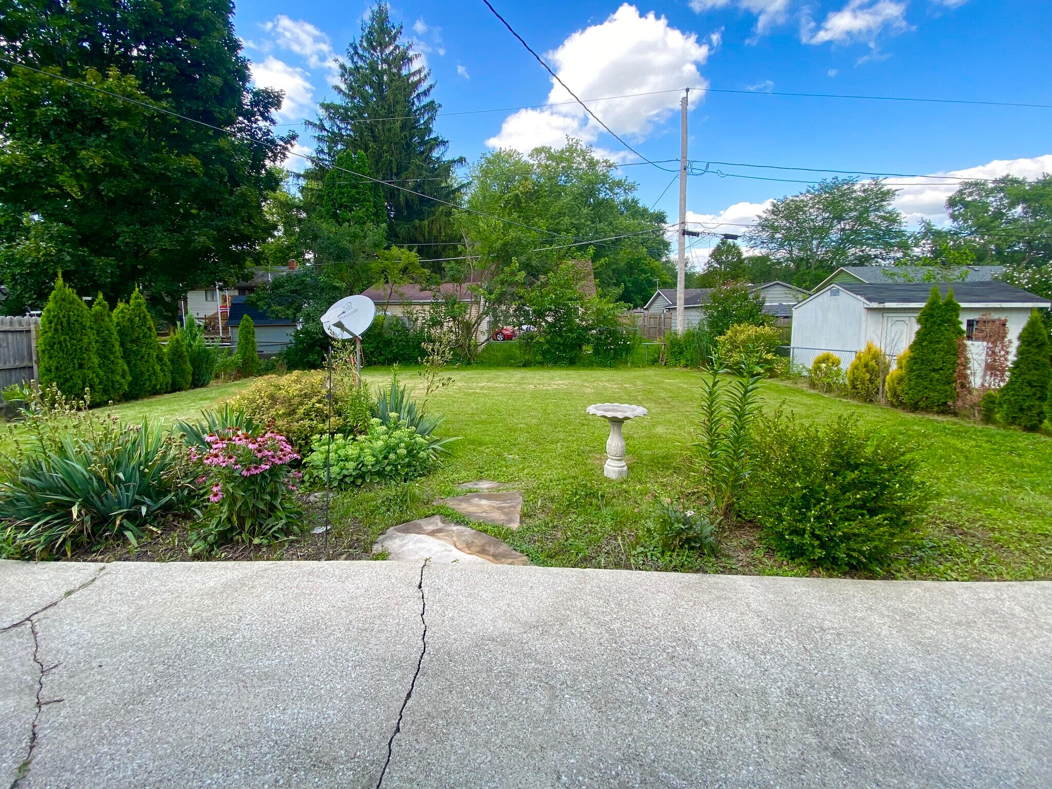 Back Yard View - 1411 Melbourne Dr