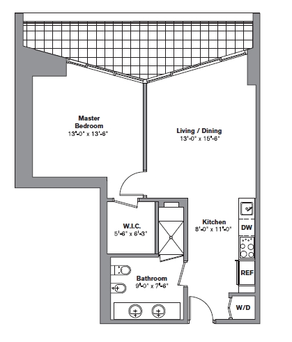 1BR/1BA - Icon Brickell Tower 2