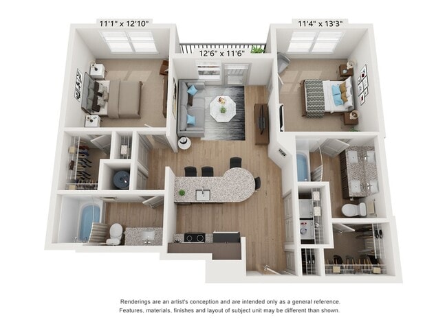 2 Bed 2 Bath - The Edge