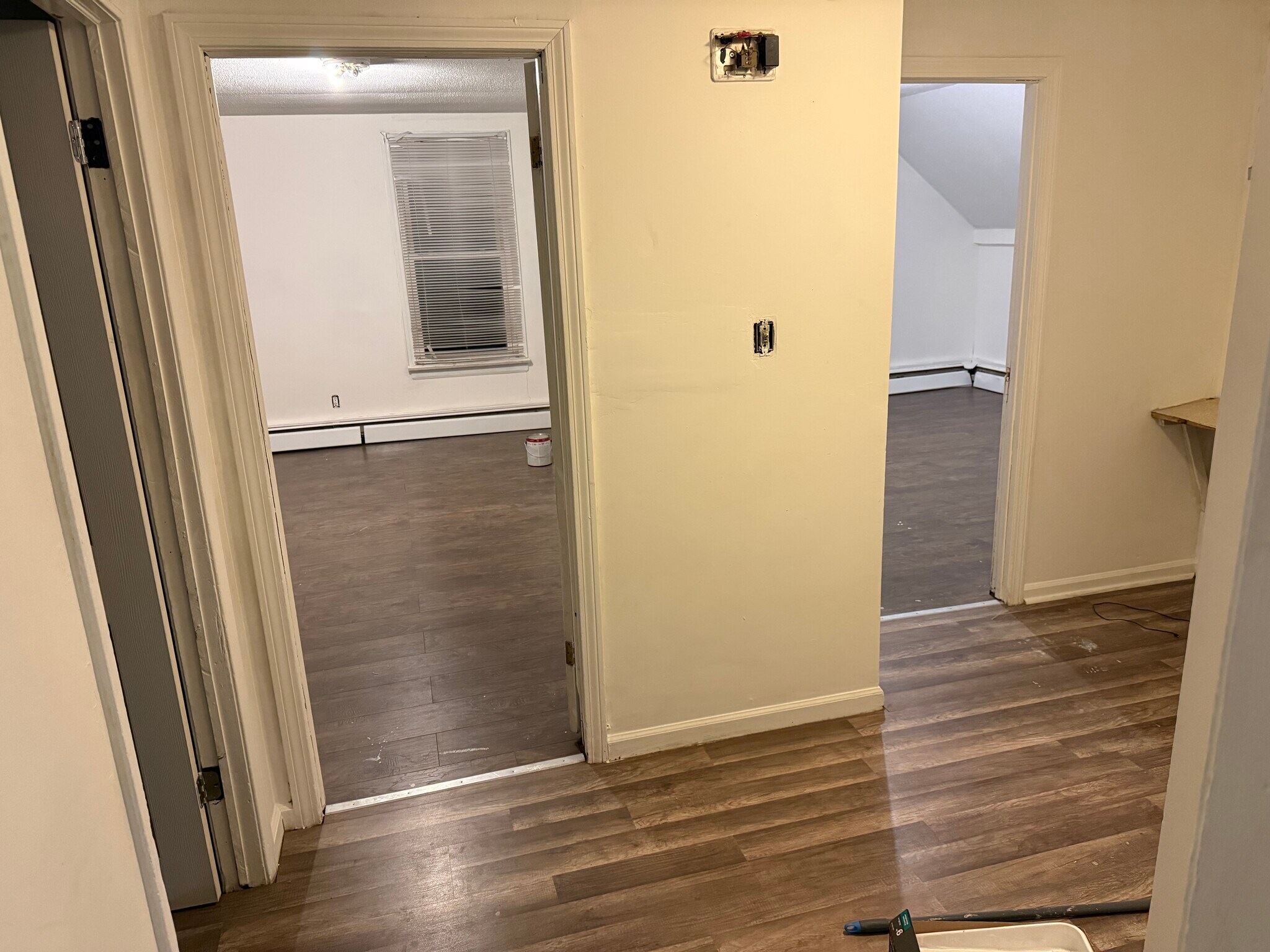 Hallway displaying 2 bedrooms - 13 S 1st St