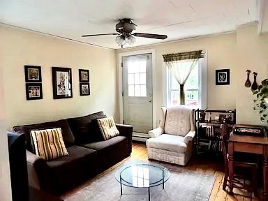 Living room with access to deck - 127 G St