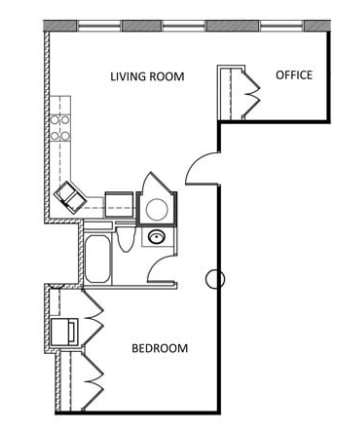 1BR/1BA - The Hancock Building