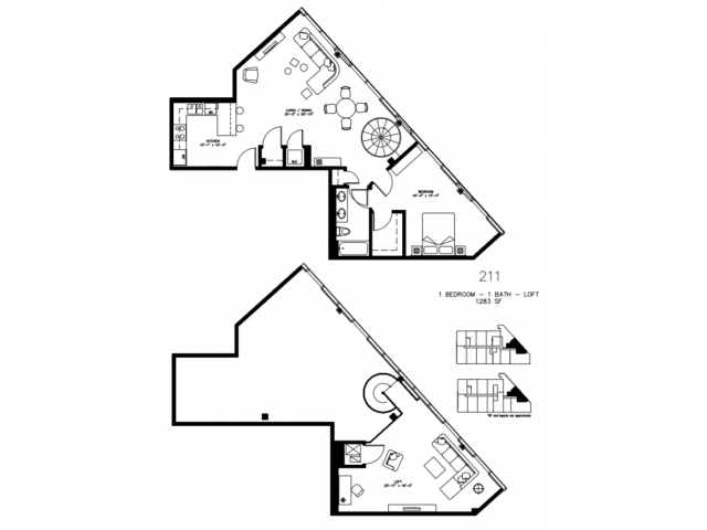 1 Bed 1 Bath/Den - 1241 N. Milwaukee