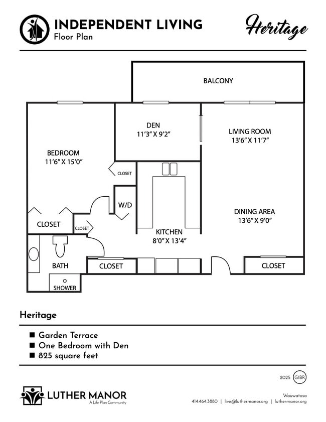 Floorplan - The Terrace at Luther Manor